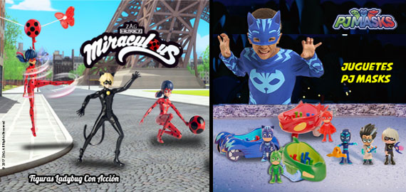 Juguetes Miraculous Ladybug y PJ Masks de Bandai